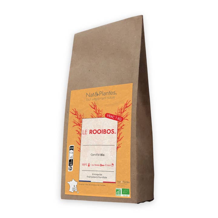 Té suelto orgánico Rooibos 1KG para venta al por mayor de Nat&Plantes