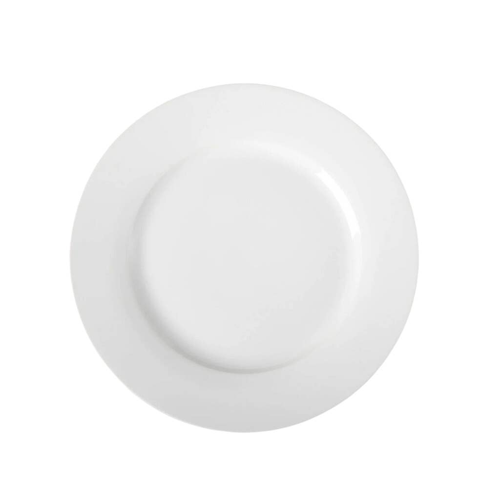 Gourmet Edge - Wholesale Dinner Plate - 10.5"Dinner plate, white porcelain - BULK1