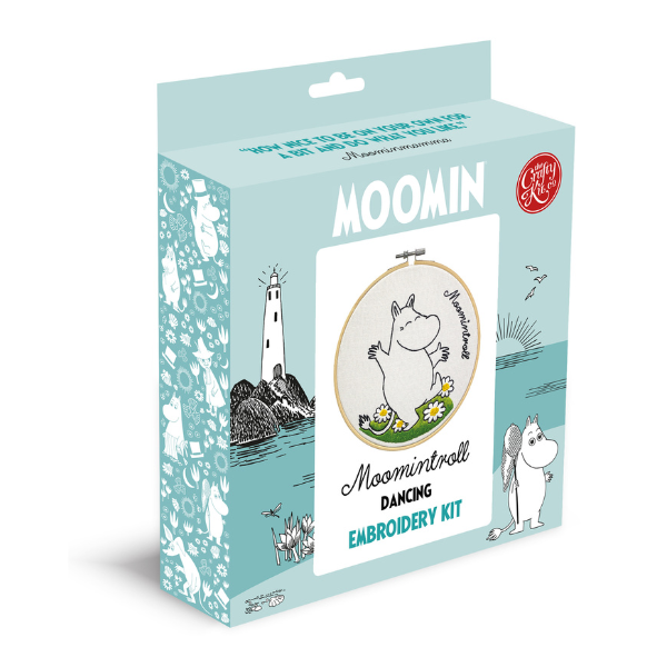 The Crafty Kit Company - Vente Accessoire de broderie/point de croix - Kit de broderie Moomin - Moomintroll dansant3
