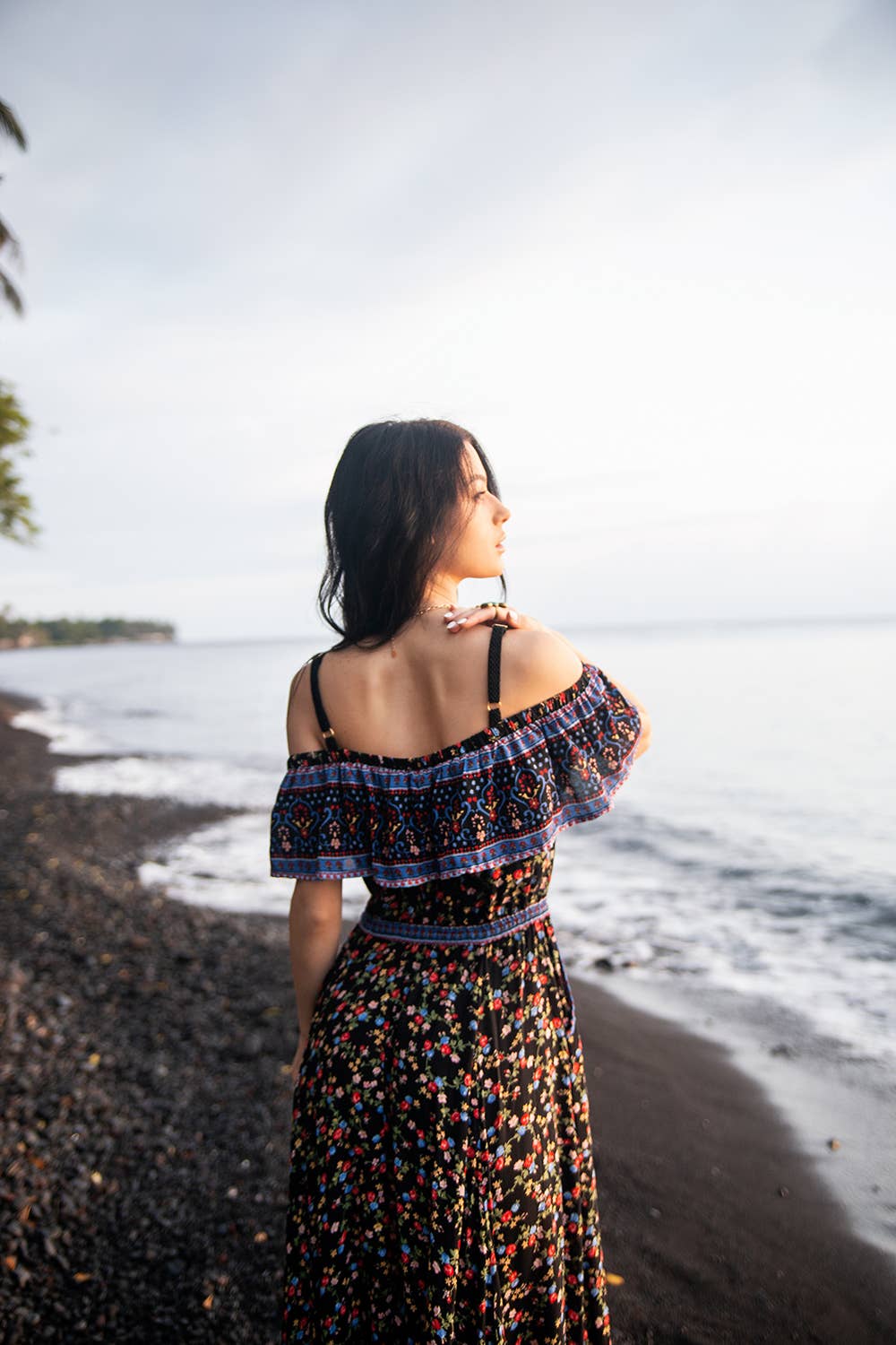 Moonless Schwarz Jolie Maxikleid - Moonless Black für den Großhandel auf Faire5