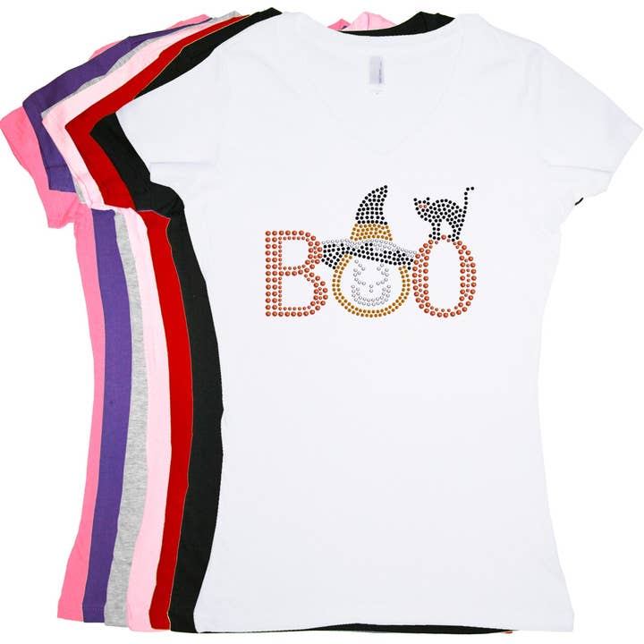 Boo - Hat og kat - Dame T-shirt for engroshandel hos Dog in the Closet