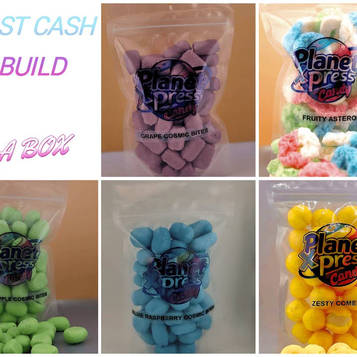 Alpha Wholesale - Wholesale Hard Candy - Planet Xpress Fruity Astroids – Freeze-Dried Fruity Candy Balls – Sweet, Crunchy, and Colorful Space-Themed Snack – Shelf-Stable, No Refrigeration Needed