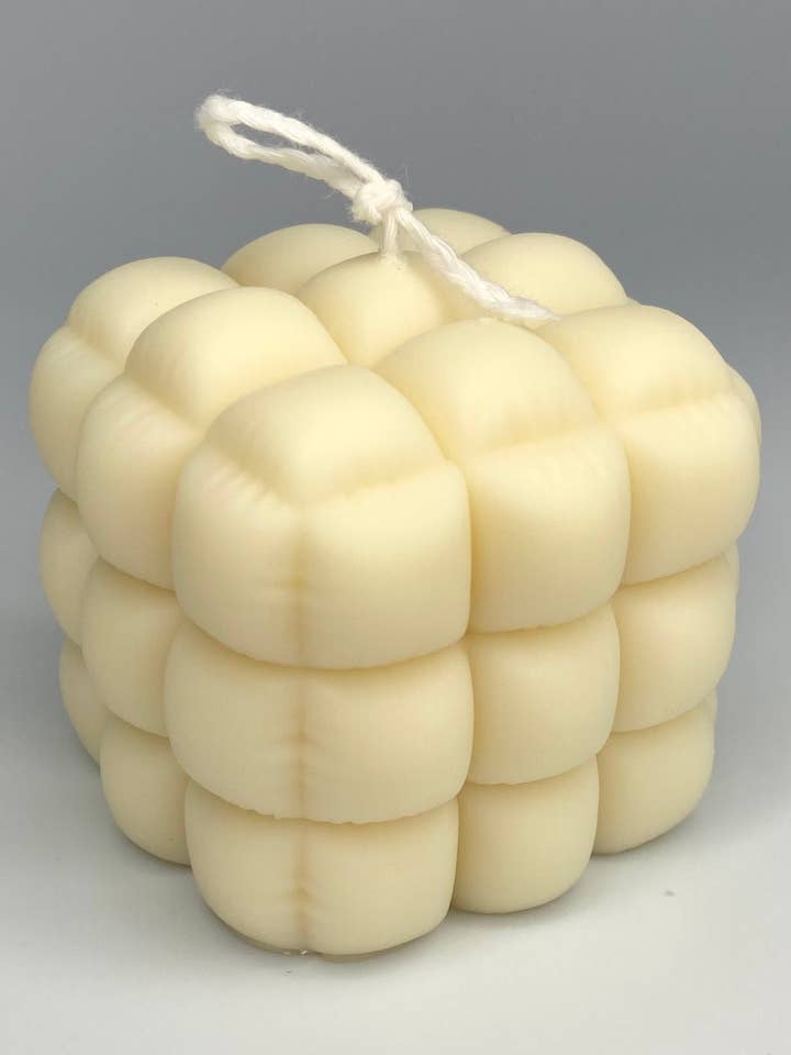 Puff Pillar Candle for wholesale by KatiKrafts