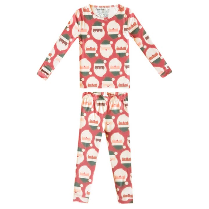 Copper Pearl - Wholesale Sleepwear Set - Kids - 2pc Long Sleeve Pajama Set - Claus