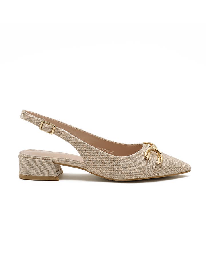 Joia Paris – wholesale Låga klackar – Dam – Modern lågklackad pumps med texturerad finish H8-1085E23