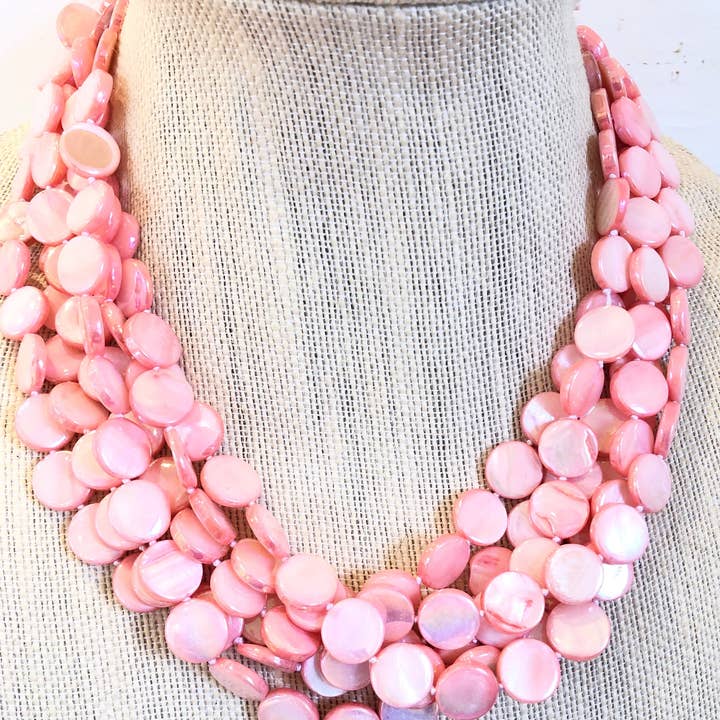 Studio G - Wholesale Kralen/parelketting - #802 -6 Streng ketting met parelmoer5