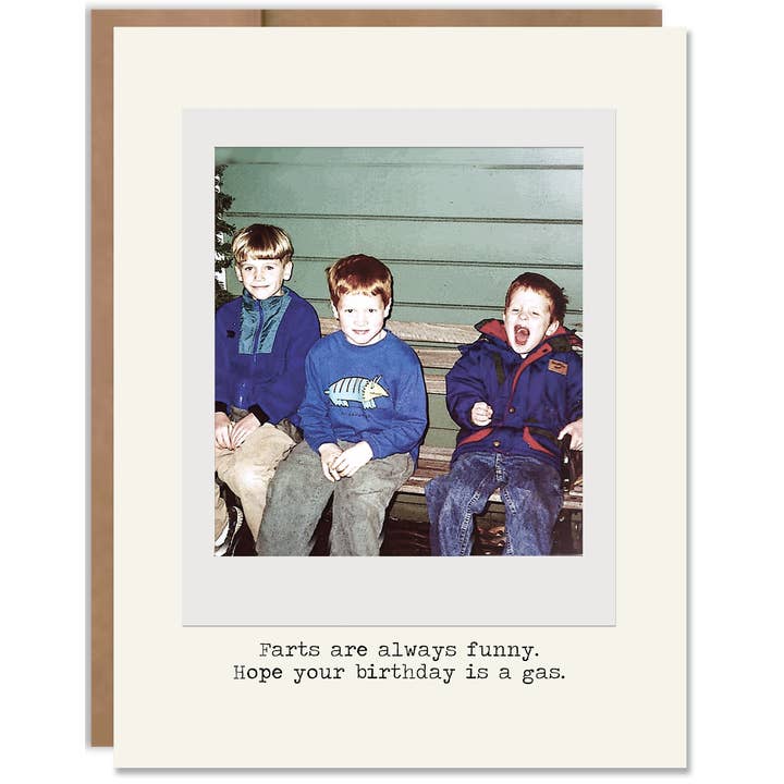 Biglietto di Compleanno Divertente con Scoregge per Ragazzi per la vendita all'ingrosso da parte di Heavenly Debbie