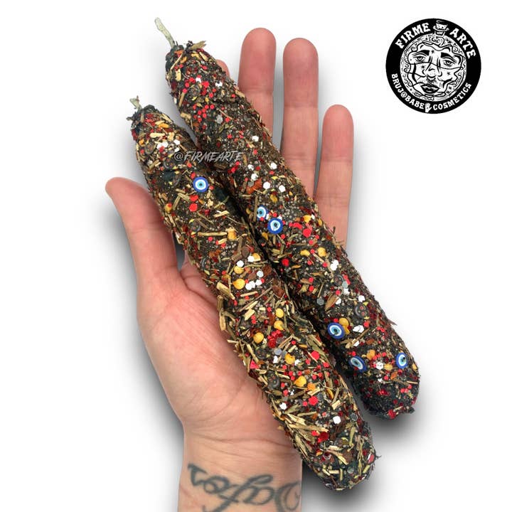 Firme Arte Internet Bodega - Vendita all'ingrosso Candele cilindriche/candelieri - Candele Magiche a Taper | «Fuck Outta Here» | Purificazione Vibrazionale1