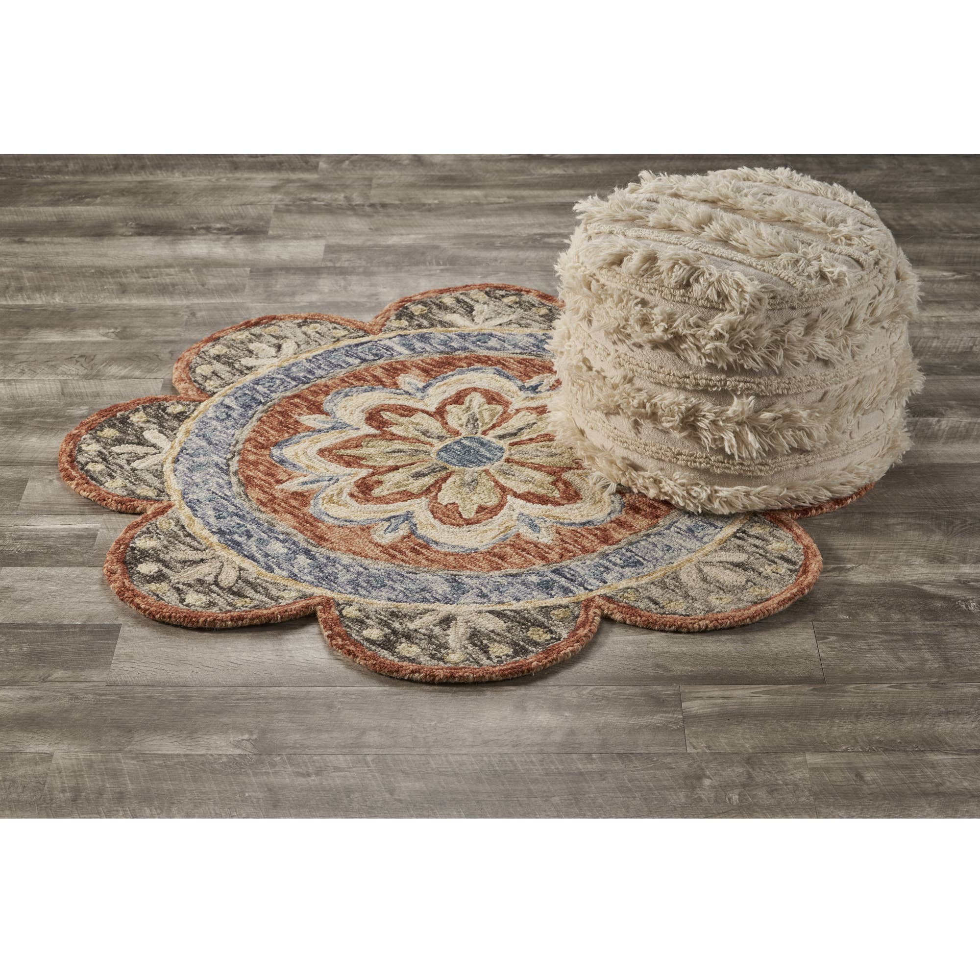 LR Home - Wholesale Area Rug - Nia Classic Scalloped Edge Hand-Tufted Wool Indoor Area Rug24