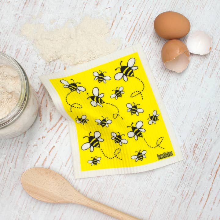 RetroKitchen - Wholesale Dishcloth - Sponge Cloth - Bees2