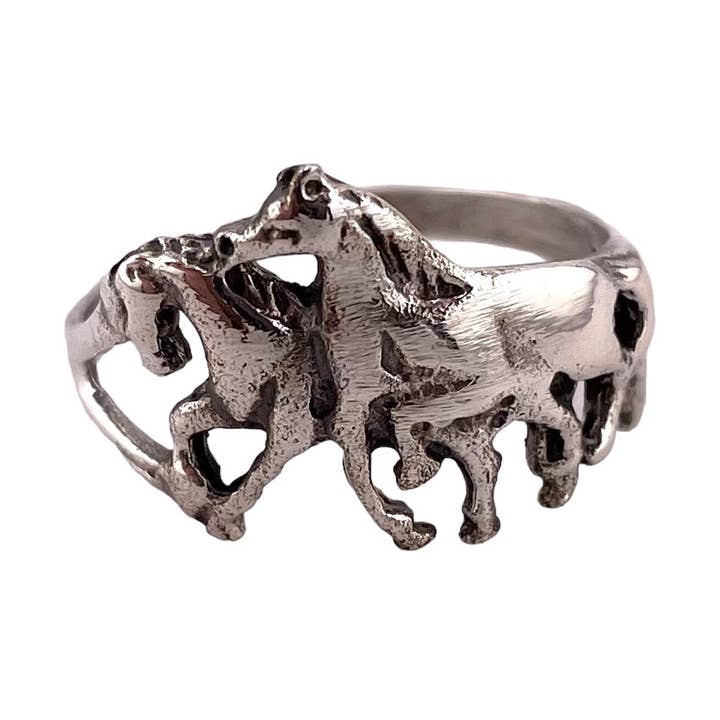 Horse Ring 13mm Sterling Silver for wholesale by Select Lines
