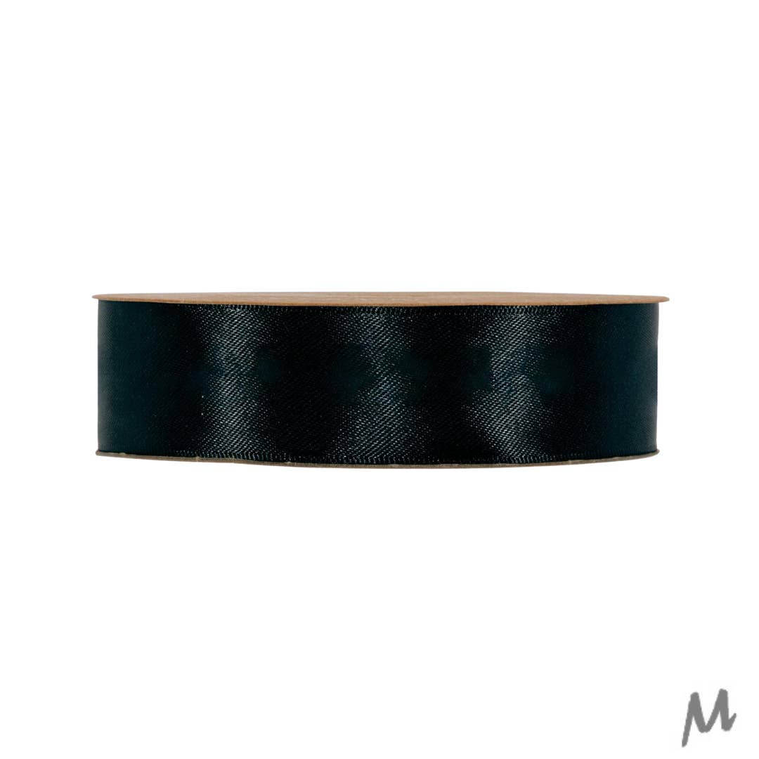 Mini Art Products - Wholesale Ribbon - Gift Wrapping - Double Satin Classic – Black – 50m – Ribbon