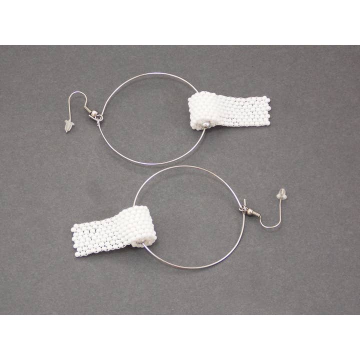 Ninolia - Wholesale Hangende/ronde oorbellen - Witte toiletpapier oorbellen Nieuwigheid sieraden Lol Gag Cadeau voor Vrouwen Doctor Gift Spoof Quarantine 2020 Epidemic Virus Meme Funny Prunk Humor6