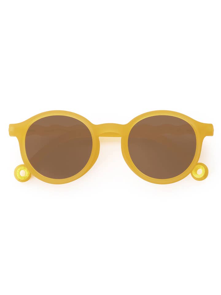 Ovale Junior-Sonnenbrille Citrusgelb 5-10Y für den Großhandel von Olivio & Co