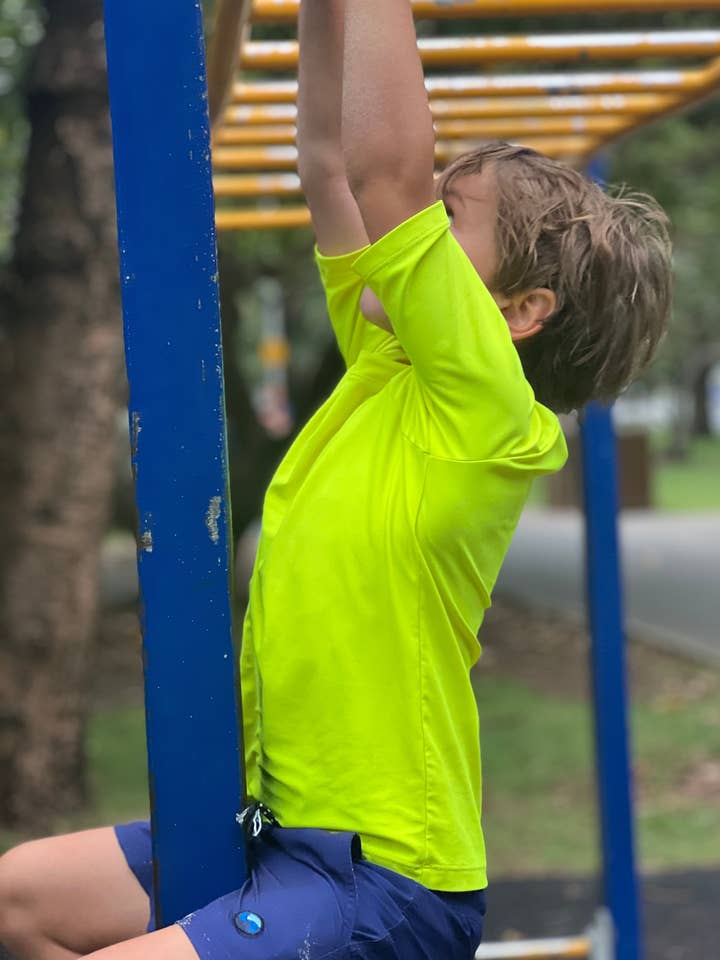 Amarelo de Segurança - Rashie (Kids) por atacado de Back Beach Rd