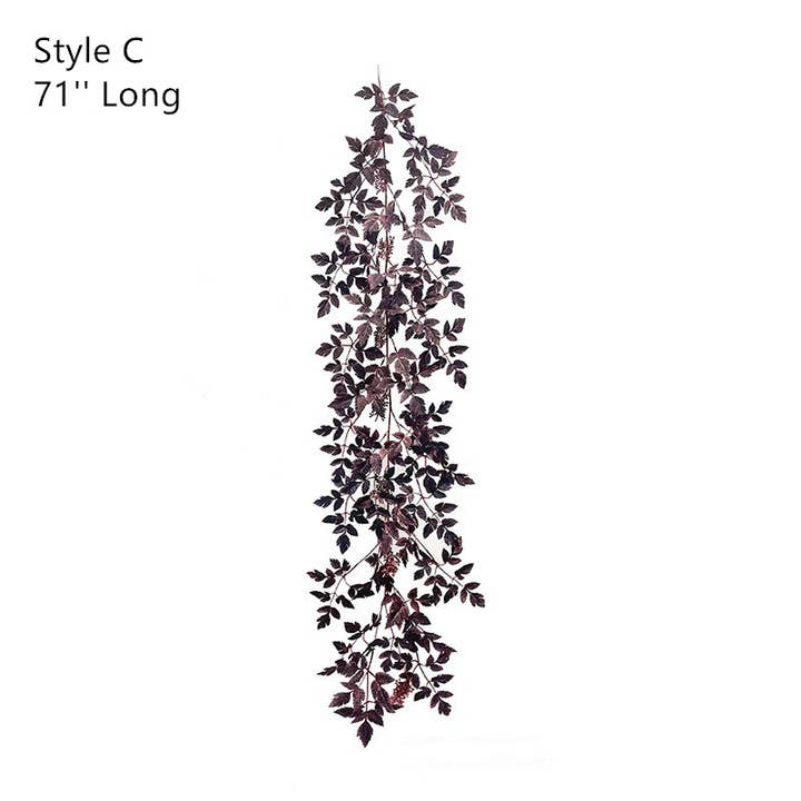 Sweet Home Deco - Wholesale Artificial Plant - Plum Fake Cimicifuga Ramosa Leaves Branches 2