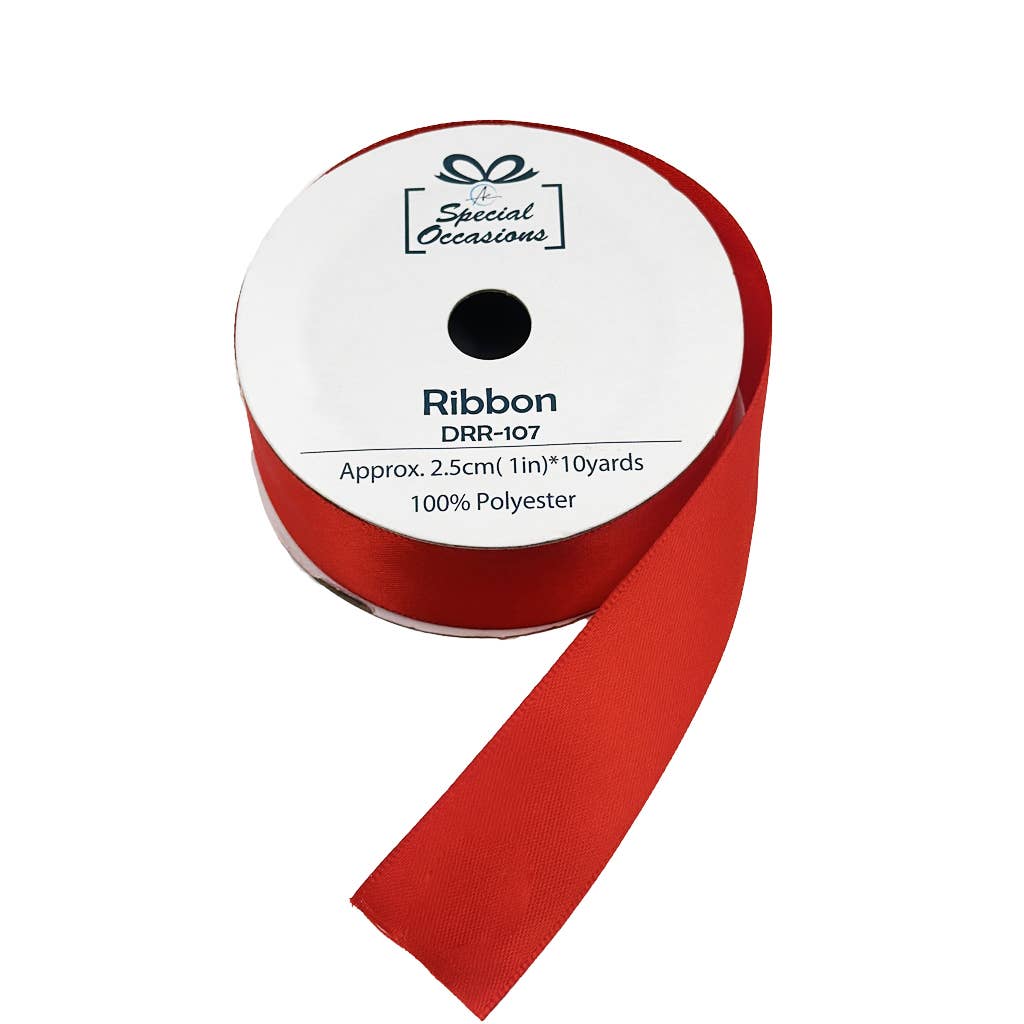 Angels Craft - Wholesale Ribbon – Gift wrapping - Satin Ribbon 1" x 10 Yards Set of 12 (Available 16 colors)2
