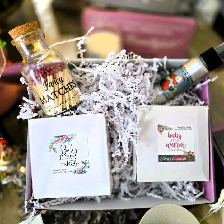Holiday Romantic Candles Gift Box (NEW) for wholesale by Eileen's Essentials, llc