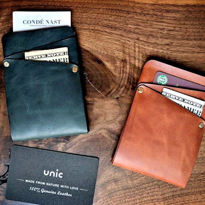 Slim Leder Geldbörse/Kartenetui für den Großhandel von UNIC