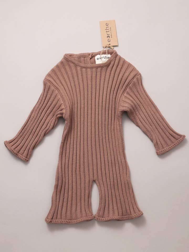 Relaxed Knit Bodysuit / Fawn for wholesale by eorthe baby & kids