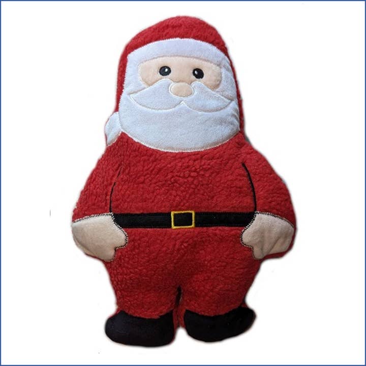 Santa Clause Fleece Dog Toy for wholesale by Barker's Bowtique