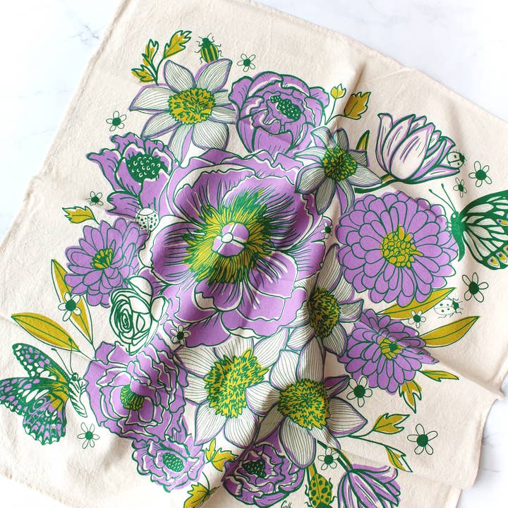Calhoun & Co. - Wholesale Tea Towel - Dream Garden Tea Towel