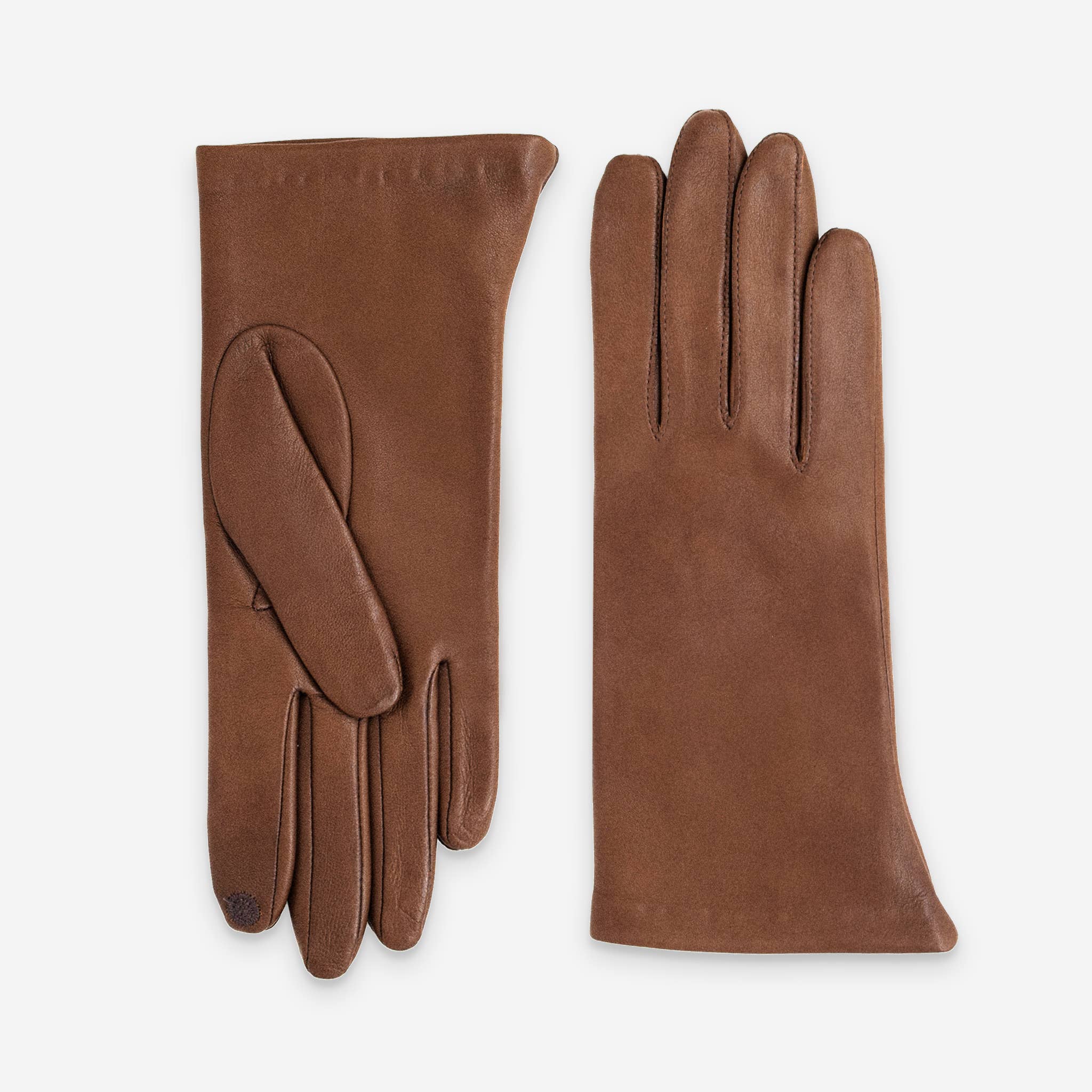 Glove Story - Wholesale Gloves - Women's - lambskin-leather-gloves-silk-lining-touchscreen-21001ST1