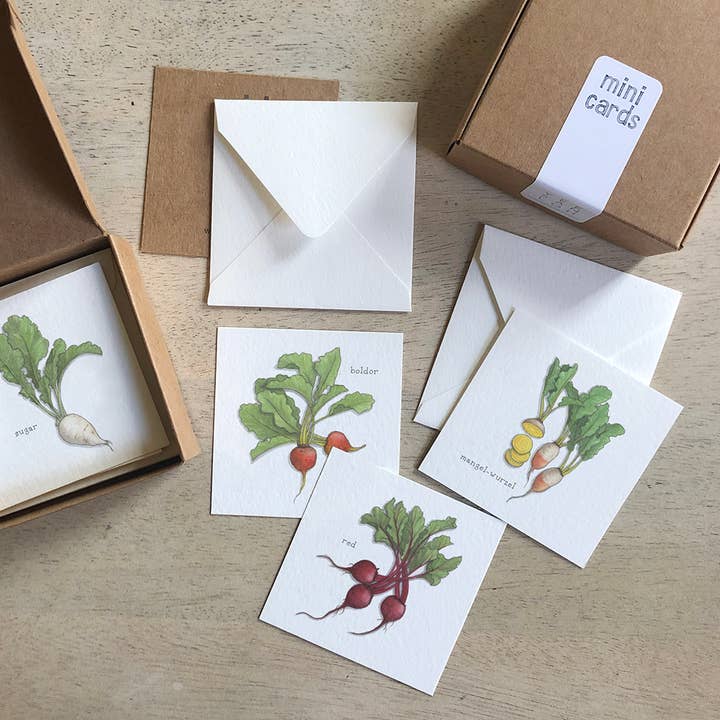 Juego de minitarjas/verduras. Remolacha para venta al por mayor de Yeesan Loh