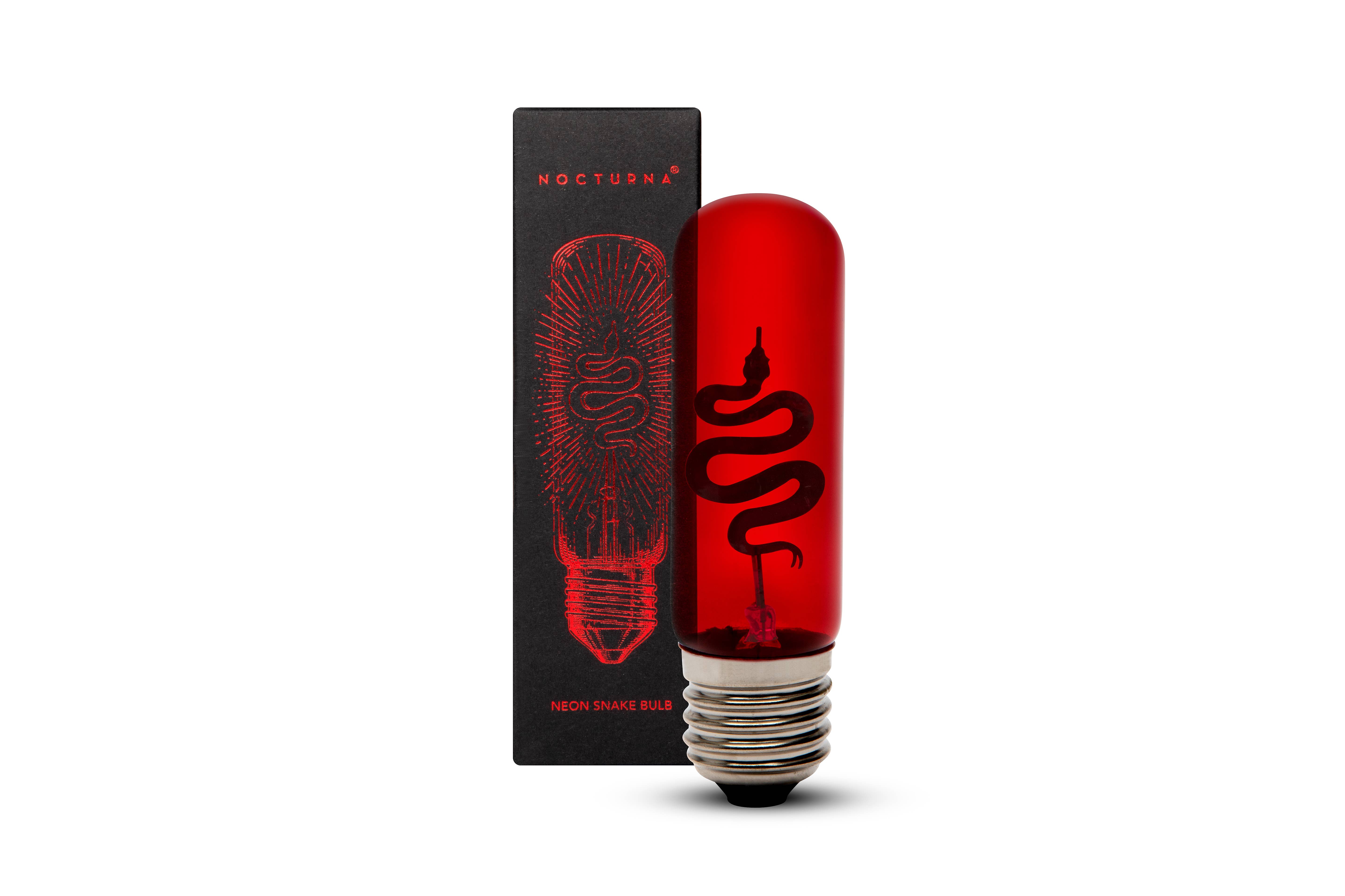 Nocturna - Wholesale Light Bulb/Puck - Red Snake light bulb | Neon night light E27