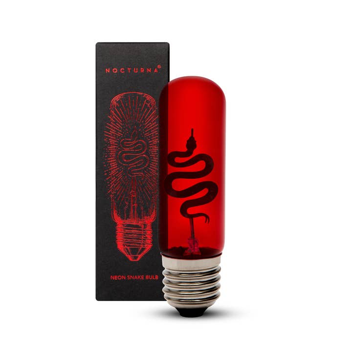 Red Snake light bulb | Neon night light E27 for wholesale by Nocturna