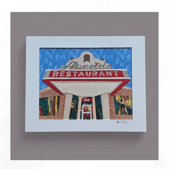 Arcade Restaurant matted print 8x10 for wholesale by AnnaMade Designs