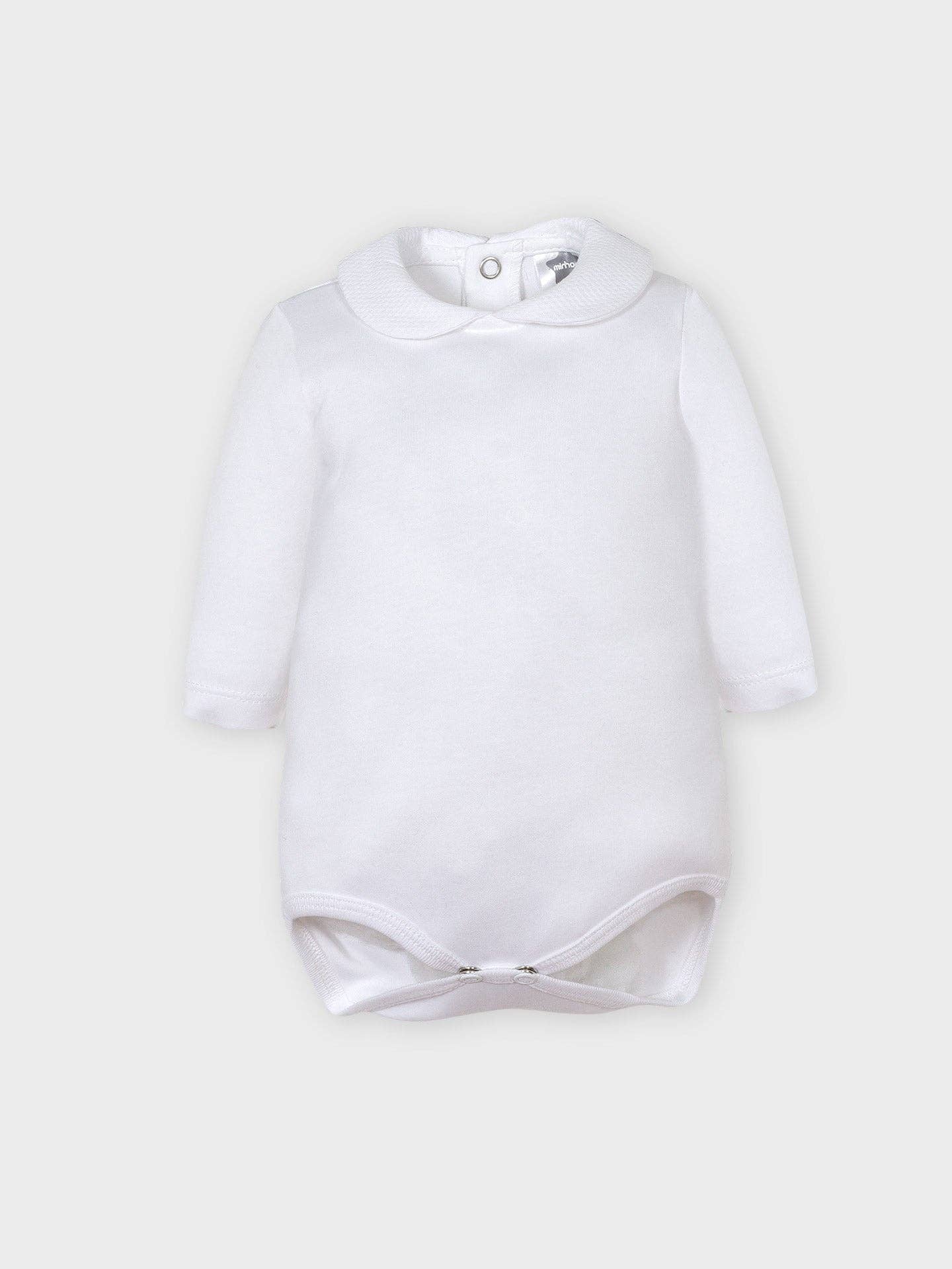 Minhon - Wholesale Bodysuit (Non-Footed) - Baby - Peter Pan Collar Long Sleeve Bodysuit4