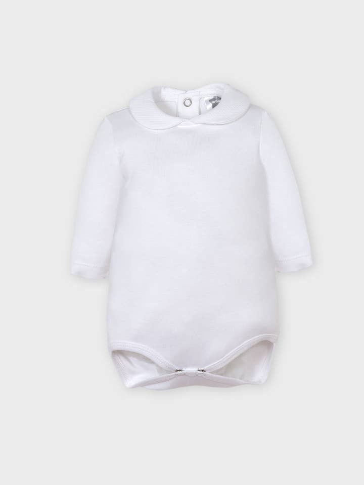 Minhon - Wholesale Bodysuit (Non-Footed) - Baby - Peter Pan Collar Long Sleeve Bodysuit4