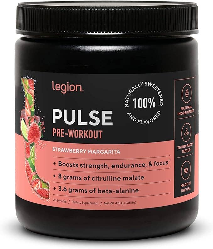 Legion Athletics, Inc. - Wholesale Protein/superfood powder - Pulse Pre Workout - (Strawberry Margarita) 20 Serv