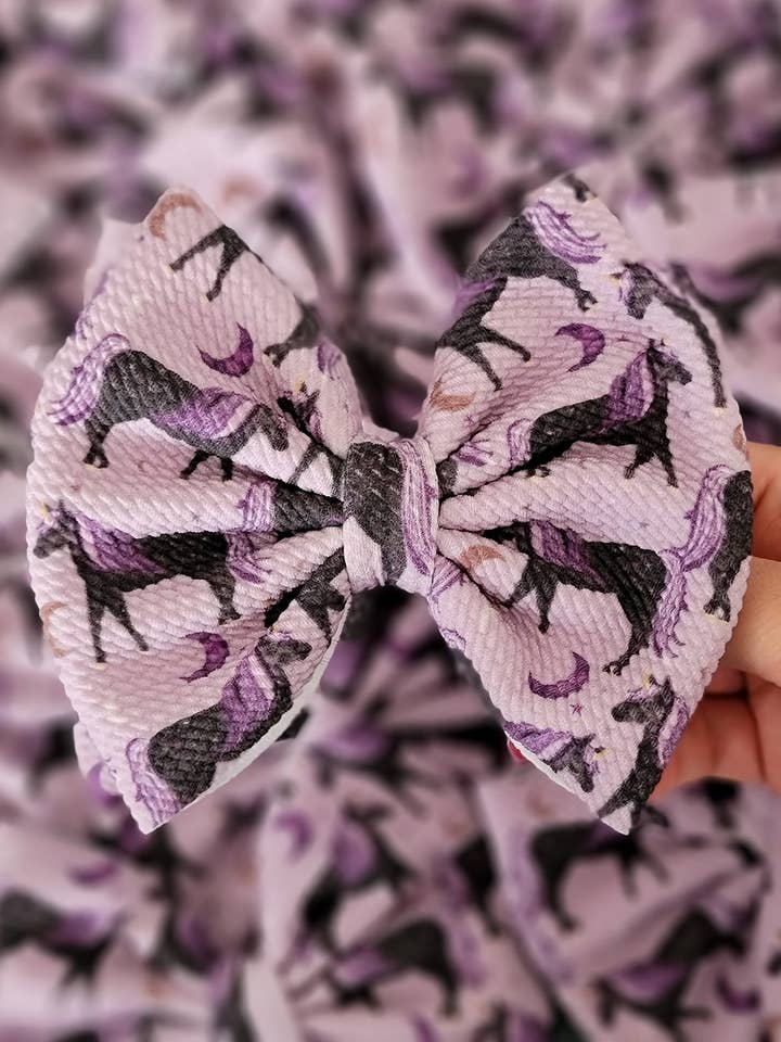 Savannah Bow-Midnight Unicorn för wholesale av Dainty Delights Creations