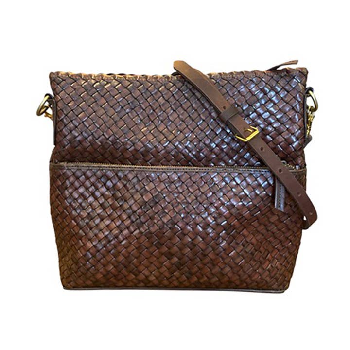 INDIA Borsa a tracolla, Nocciola per la vendita all'ingrosso da parte di LEATHER by beth