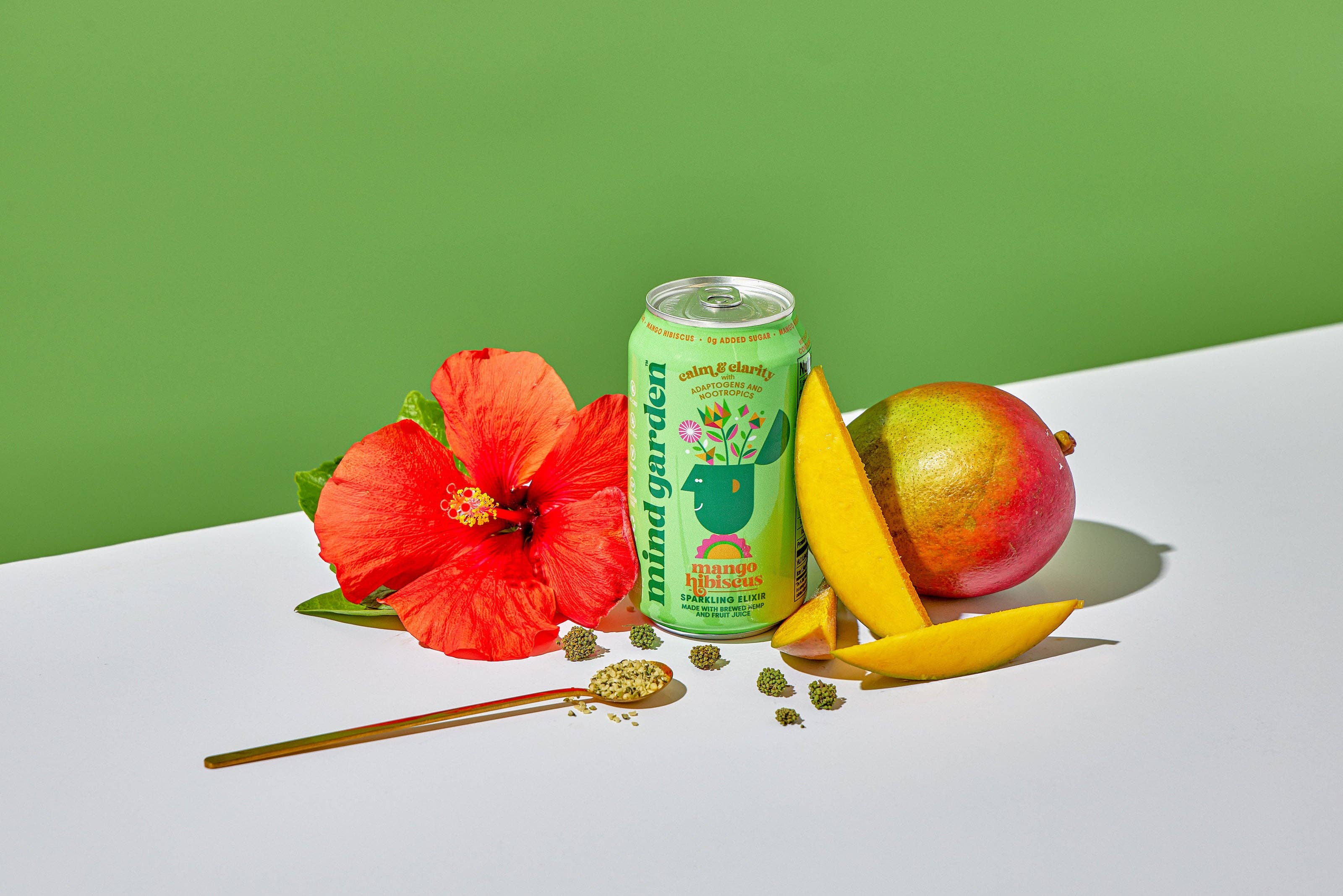 Mind Garden - Wholesale Wellness Juice/Tonic - Mind Garden Adaptogen Mango Hibiscus Drink (12-Pack)4