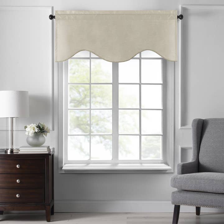 Threadmade Home - Wholesale Curtain - Colette Faux Silk Blackout Window Curtain & Scallop Valance12