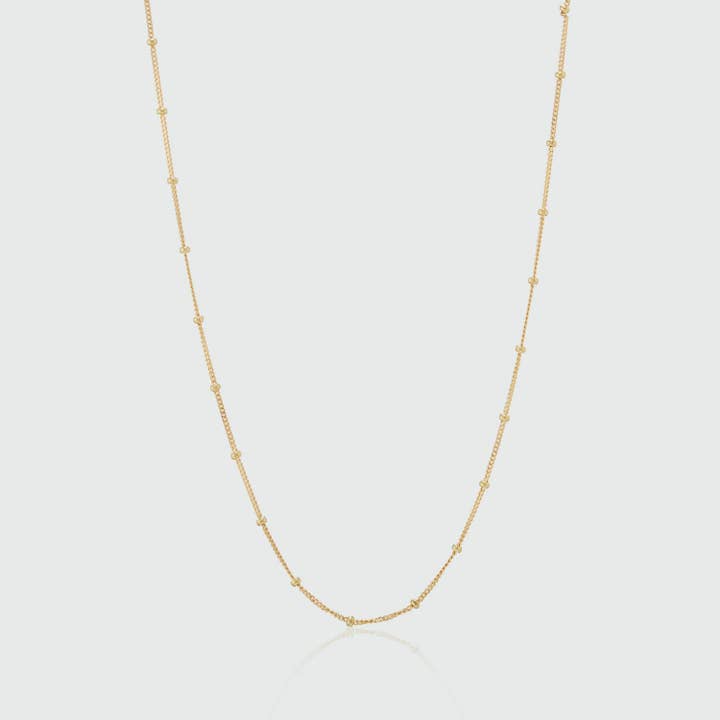 Barbican 9ct Yellow Gold Beaded Chain for wholesale by Auree Jewellery