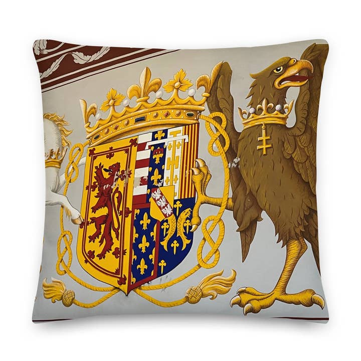 Coat of Arms Premium Pillow - Scotland Collection for wholesale by Astoria Traveler