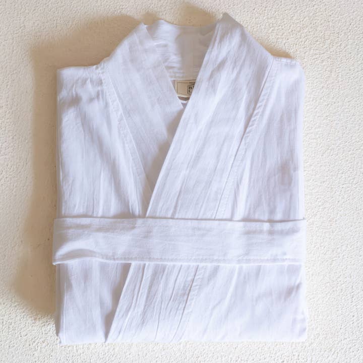 Vivamaison – Großhandel Bademantel – Damen – Leichter Baumwolle-Leinen Kimono Bademantel, Morgenmantel