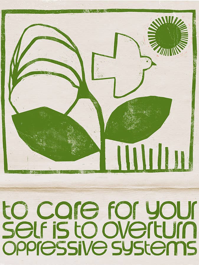 Impression d'art - Prendre soin de soi pour la vente par Anisa Makhoul