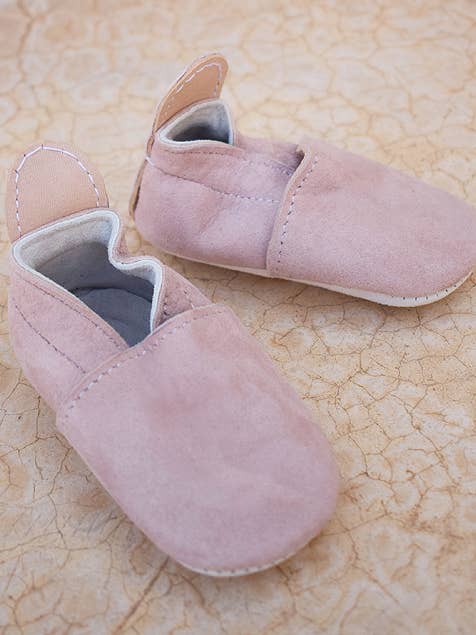 Baby Suede Babouche | Blush for wholesale by YONDER.