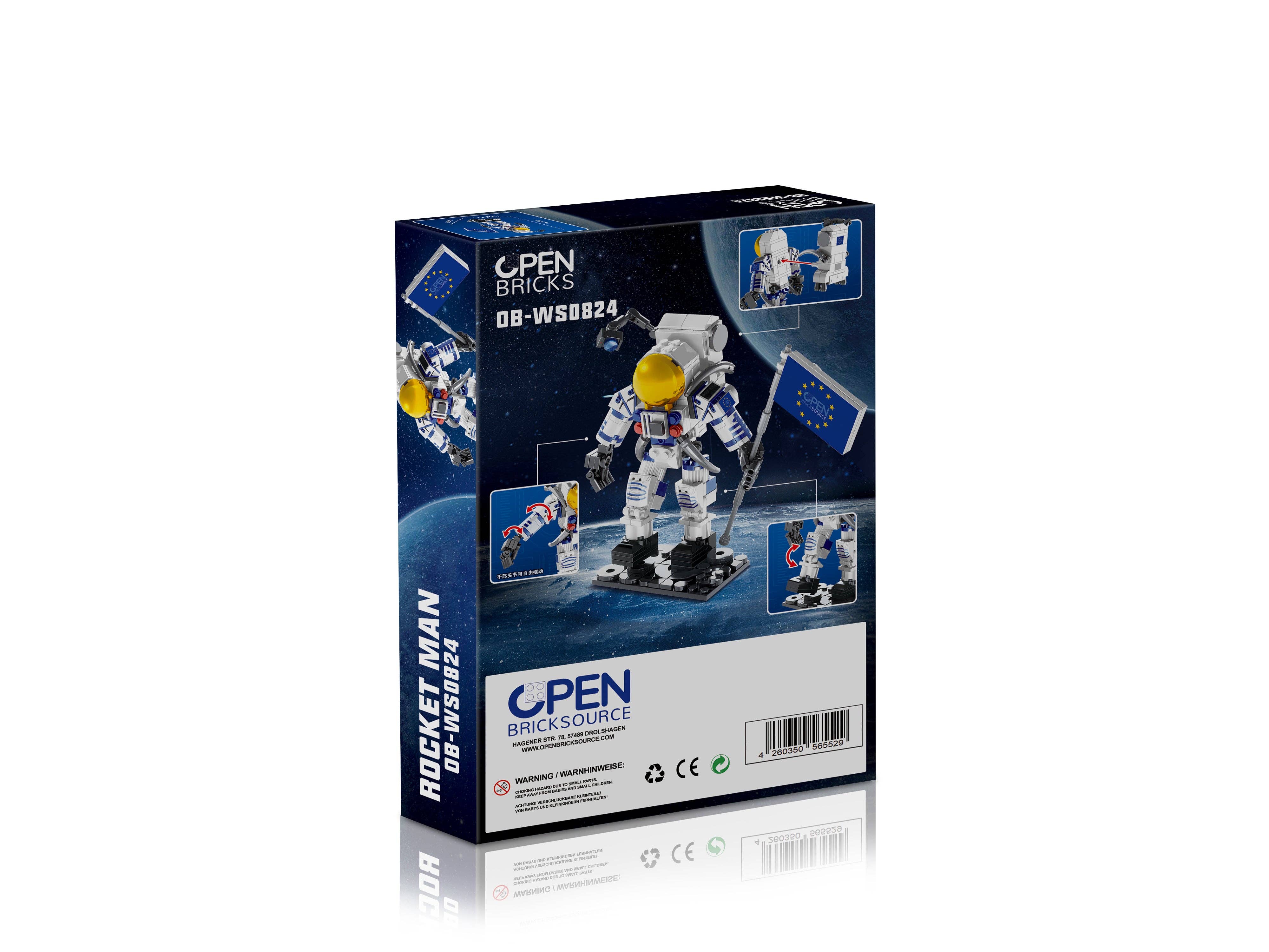 Open Bricks - Wholesale Build-a-Toy - Kids - OPEN BRICKS - Rocket Man1