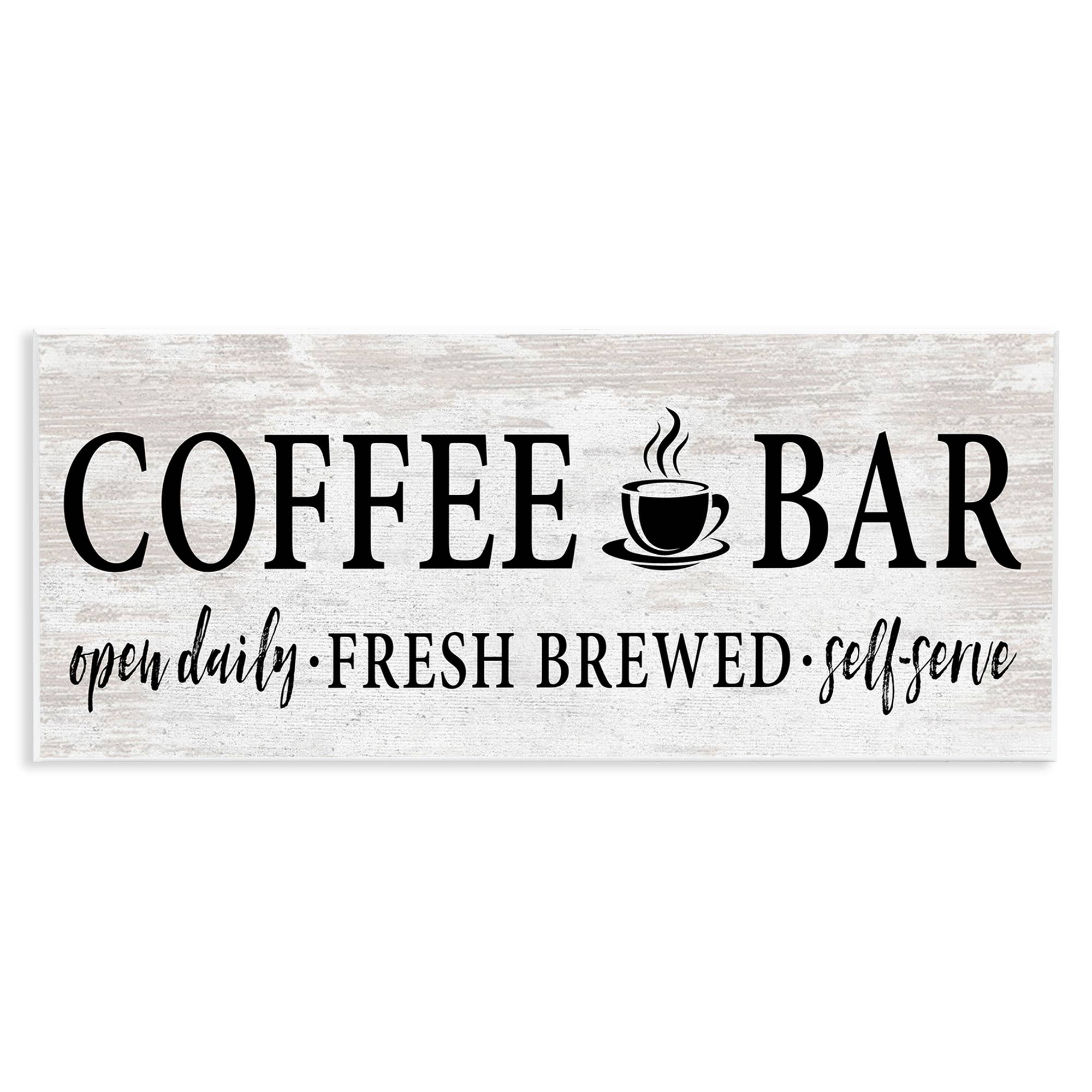 Stupell Industries – wholesale Wall decor – Kids & Baby – Coffee Bar Cafe Rustic Sign Wall Plaque0