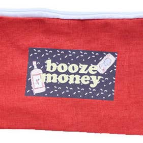 Wallet/ Make up Bag/ Pencil Case: Booze Money for wholesale by ratbone skinny + the oddball club