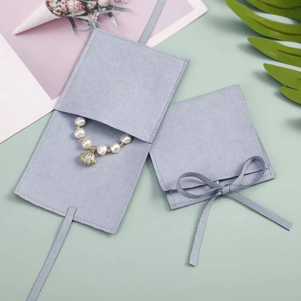 ZaraJewellery – Suporte de joias e exposição por atacado – Bolsa Premium para Joias em Microfibra – Saco de Presente Macio com Cordão10