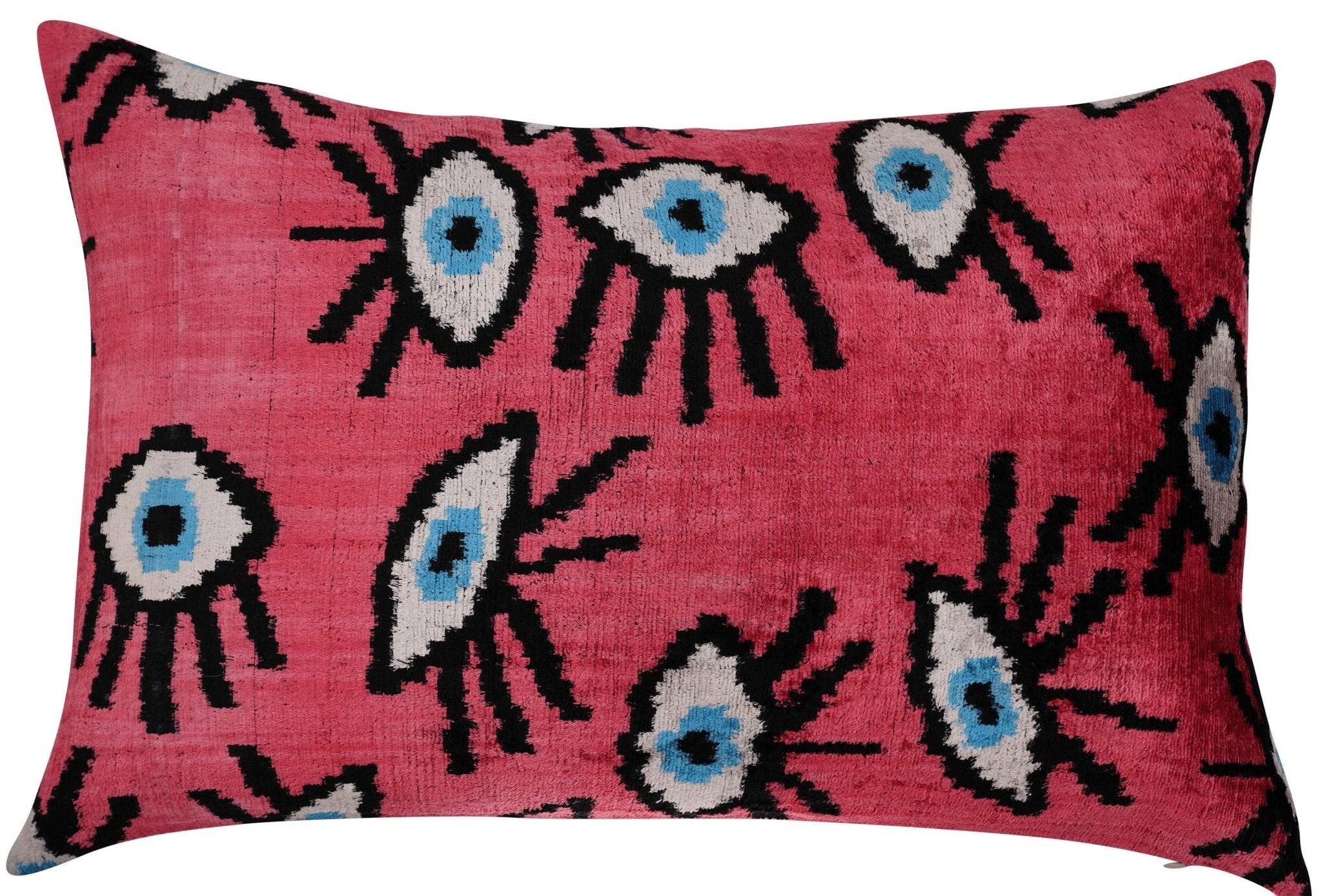 Canvello - Wholesale Throw/Decorative Pillow - Canvello Handmade Luxury Handmade Velvet Silk Evil Eye Throw Pillow With Down Insert9