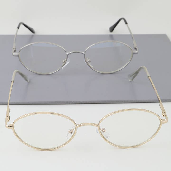 Vintage Oval Bluelight Sunglasses for wholesale by 3AM BY H&D ACCESSORIES