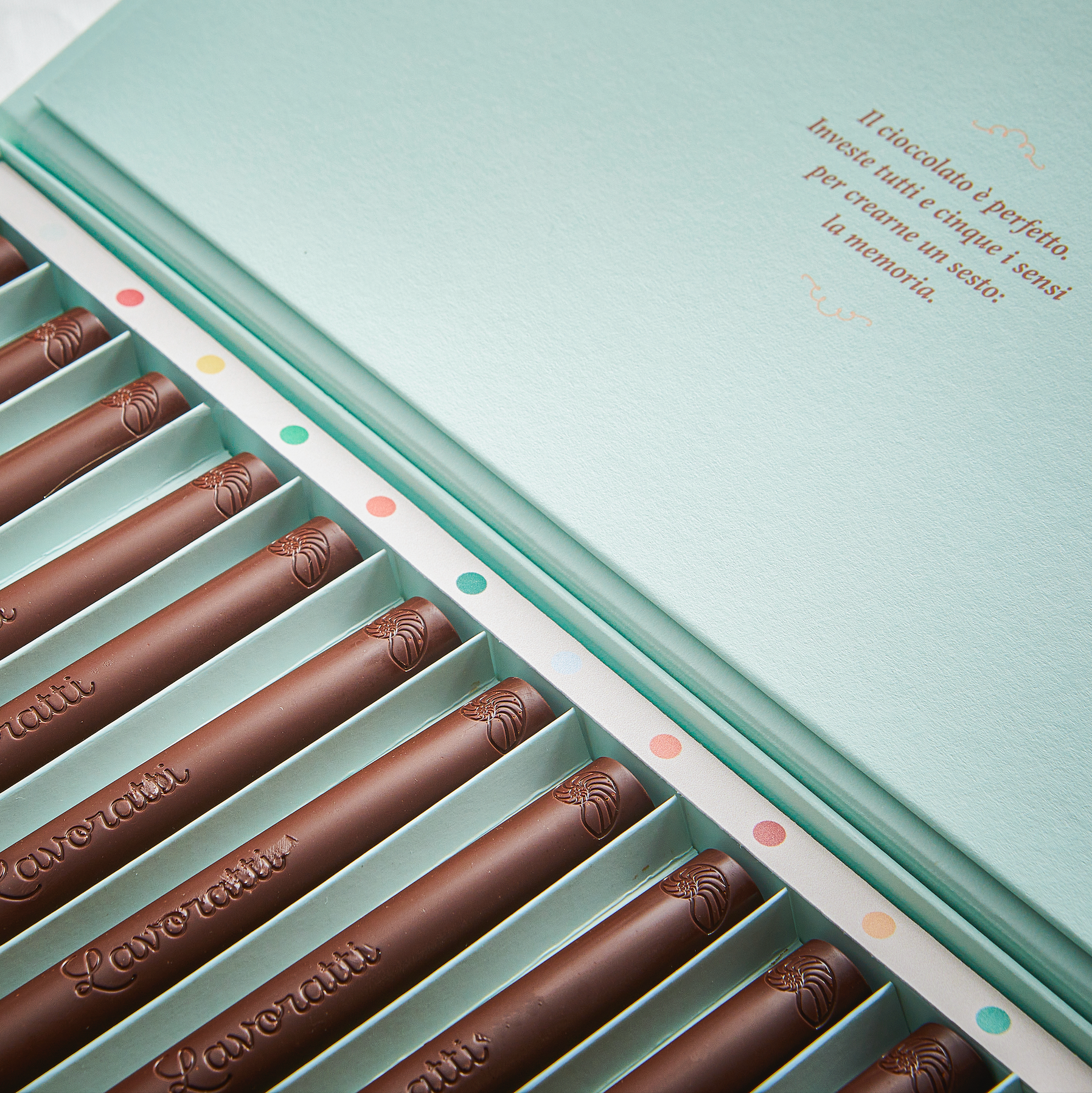 Cioccolato Lavoratti 1938 - Wholesale Chocolate Box - Assorted chocolate pencils 12 pieces, chocolate box3